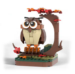 Birds: owls 万格 WANGE/乐博士 Dr.Luck 1608
