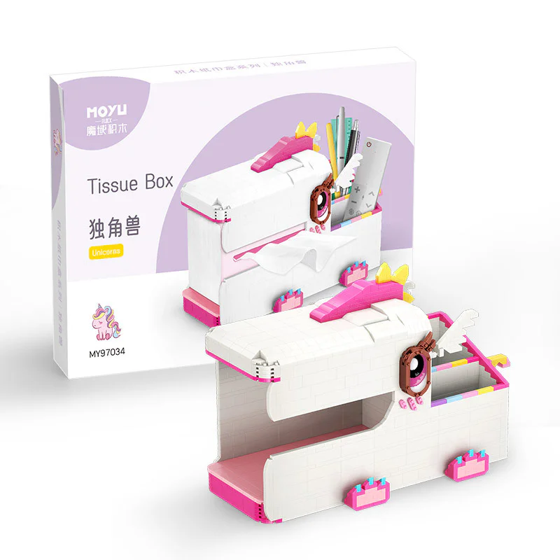 A unicorn tissue box 魔域积木 MOYUBLOCK MY97034 image 1