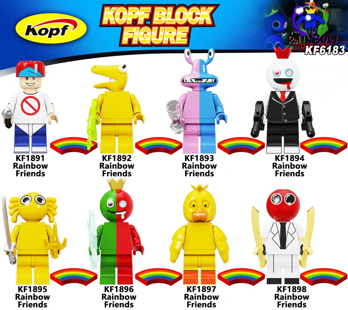 Rainbow friend. Man-boy eight 科峰Kopf KF1896