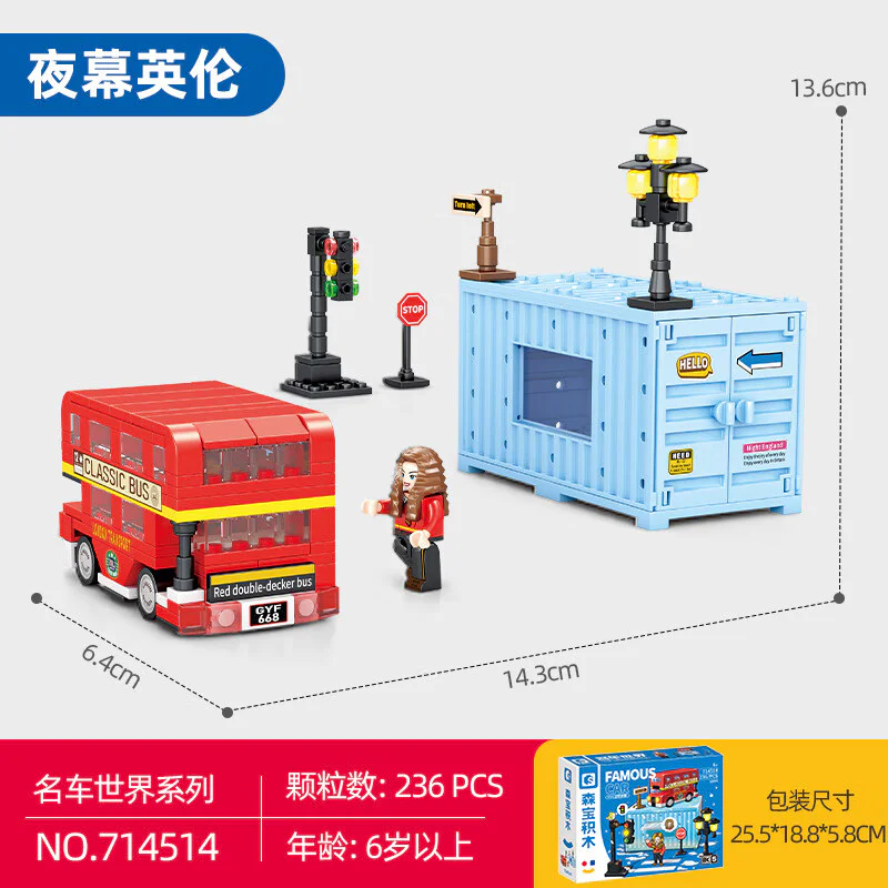 WORLD OF CARS: BK.5 NIGHTS, ENGLAND 森宝 SEMBO 714514 image 2