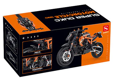 Heavy-pound motorcycle KTM Superduke 1290R 双高积木 60501 image 2