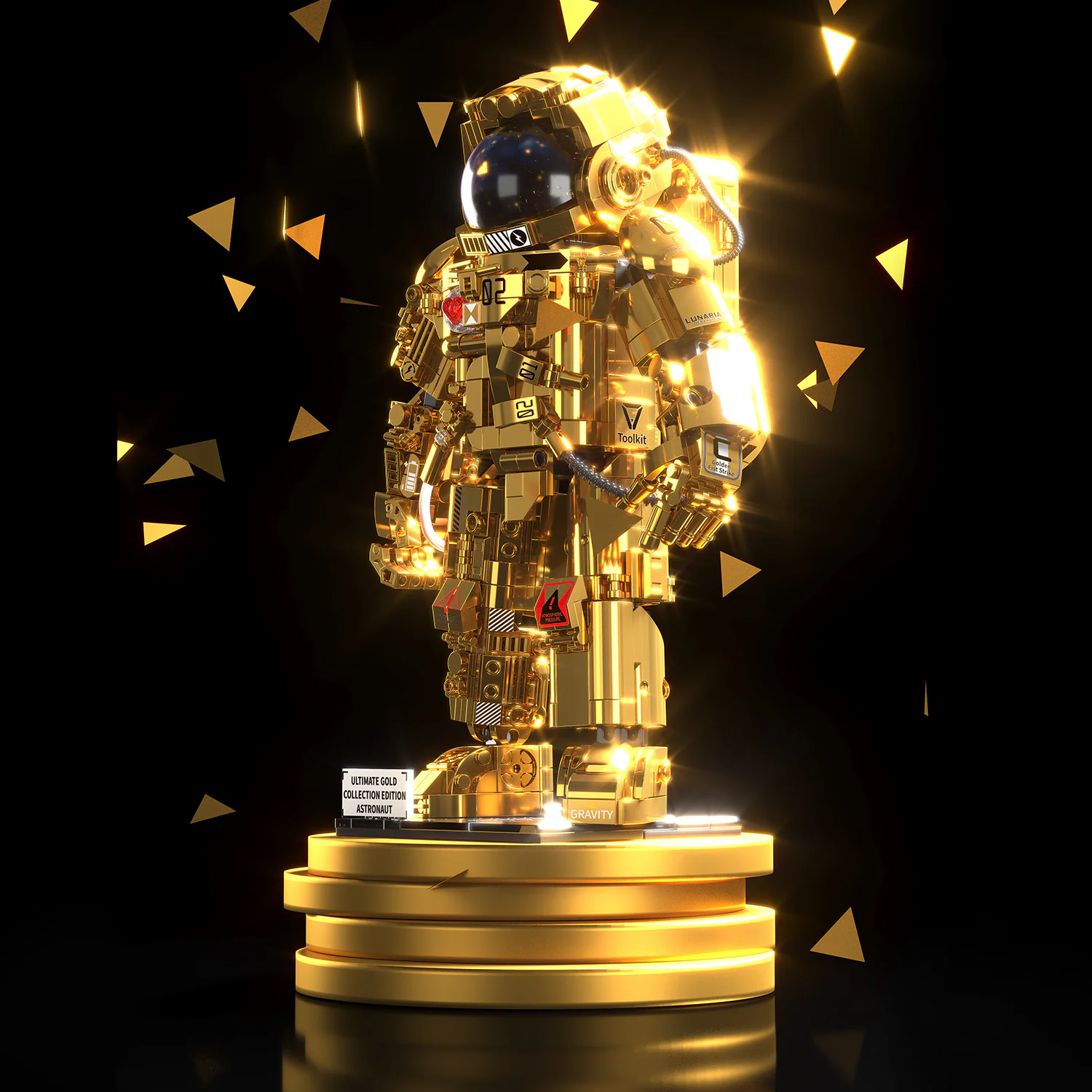 Semi-mechanical astronauts to the gold collection 哲高 ZHEGAO GZ6256 image 3