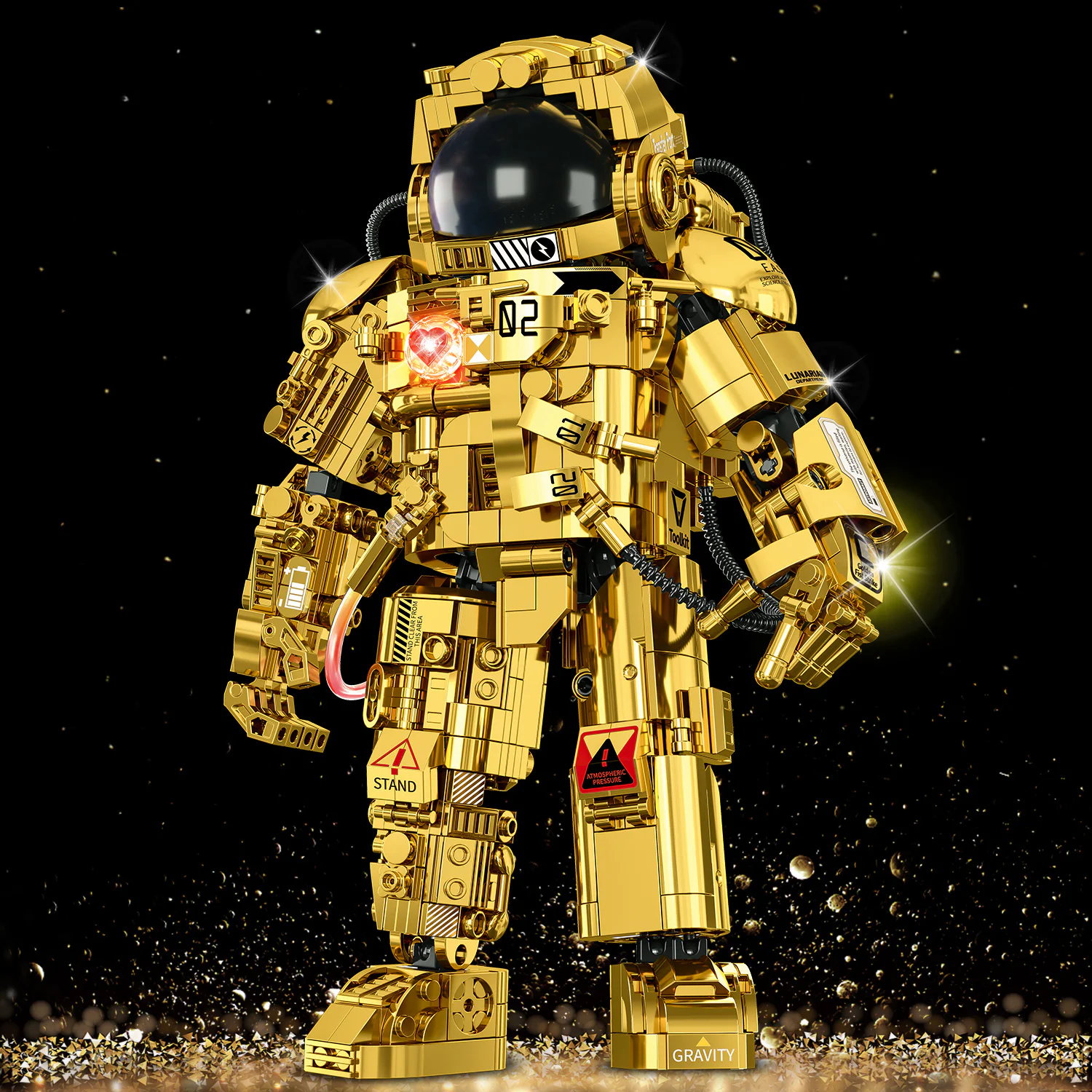 Semi-mechanical astronauts to the gold collection 哲高 ZHEGAO GZ6256 image 5