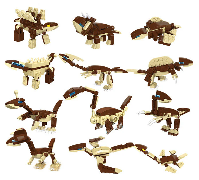 Dinosaur World: Twister Dinosaurs 12 杰星 JIESTAR 87010 image 1