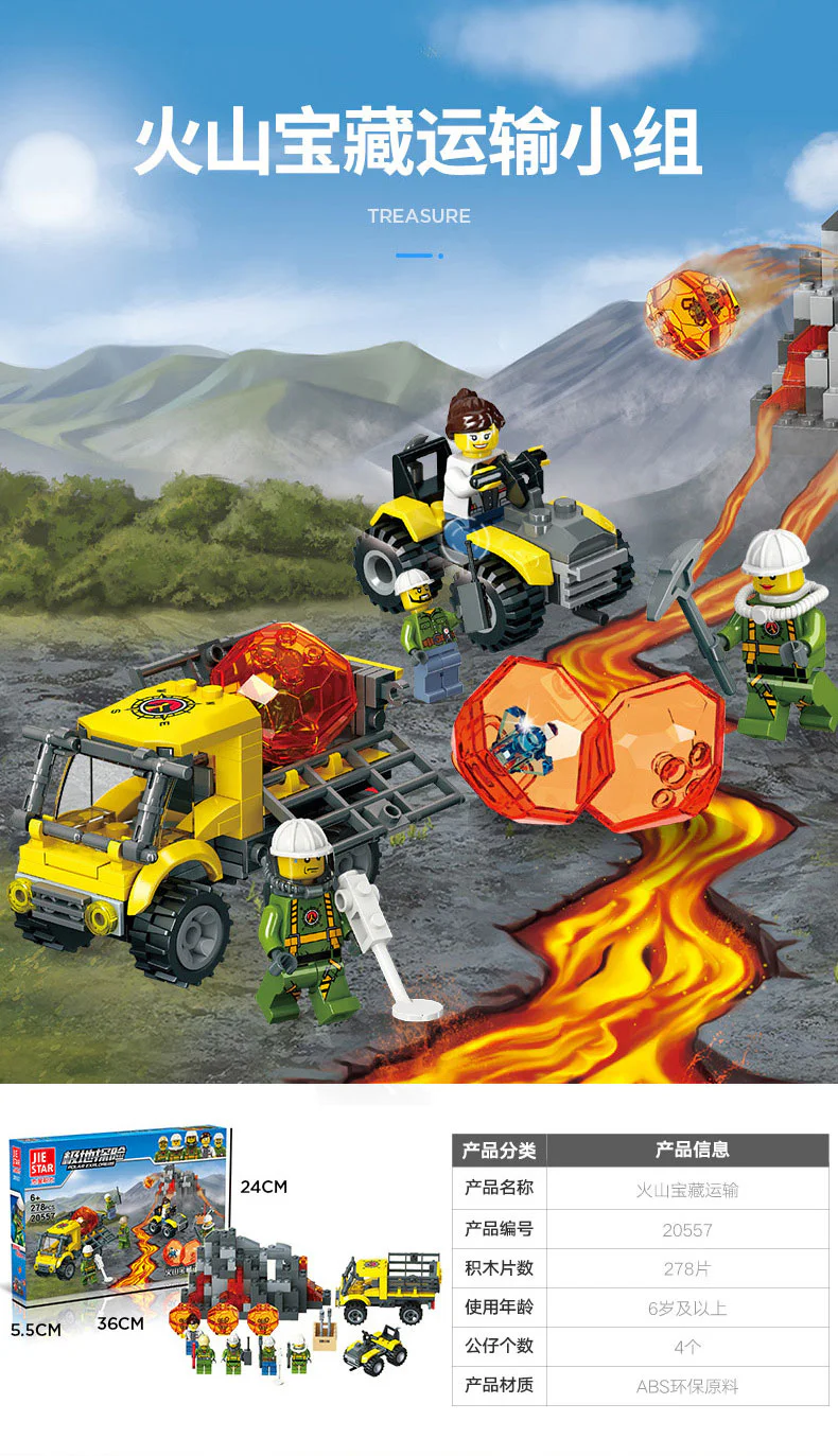 Volcanic Treasure Transport Team 杰星 JIESTAR 20557 image 1