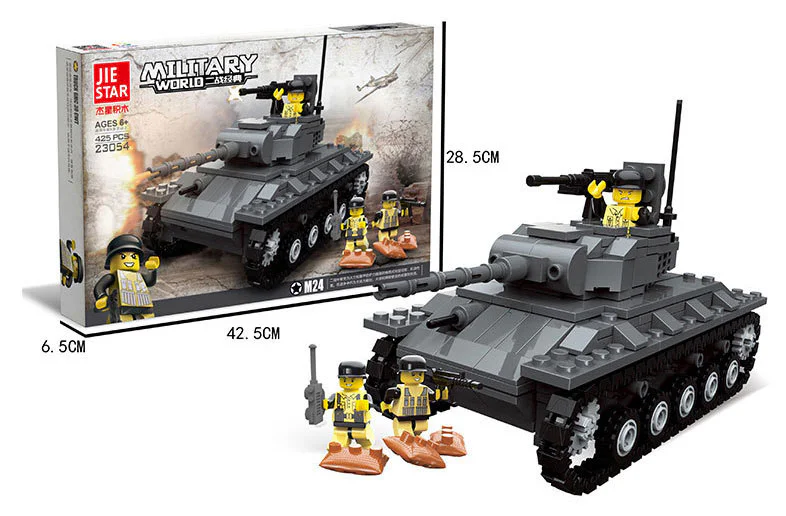 CLASSIC WORLD WAR II: M24 LIGHT TANK 杰星 JIESTAR 23054