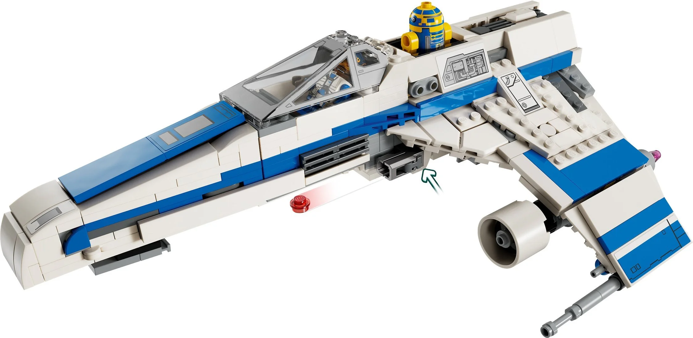NEW REPUBLIC E-WINGS STAR FIGHTER SHIN HATTI 乐高 LEGO 75364 image 10