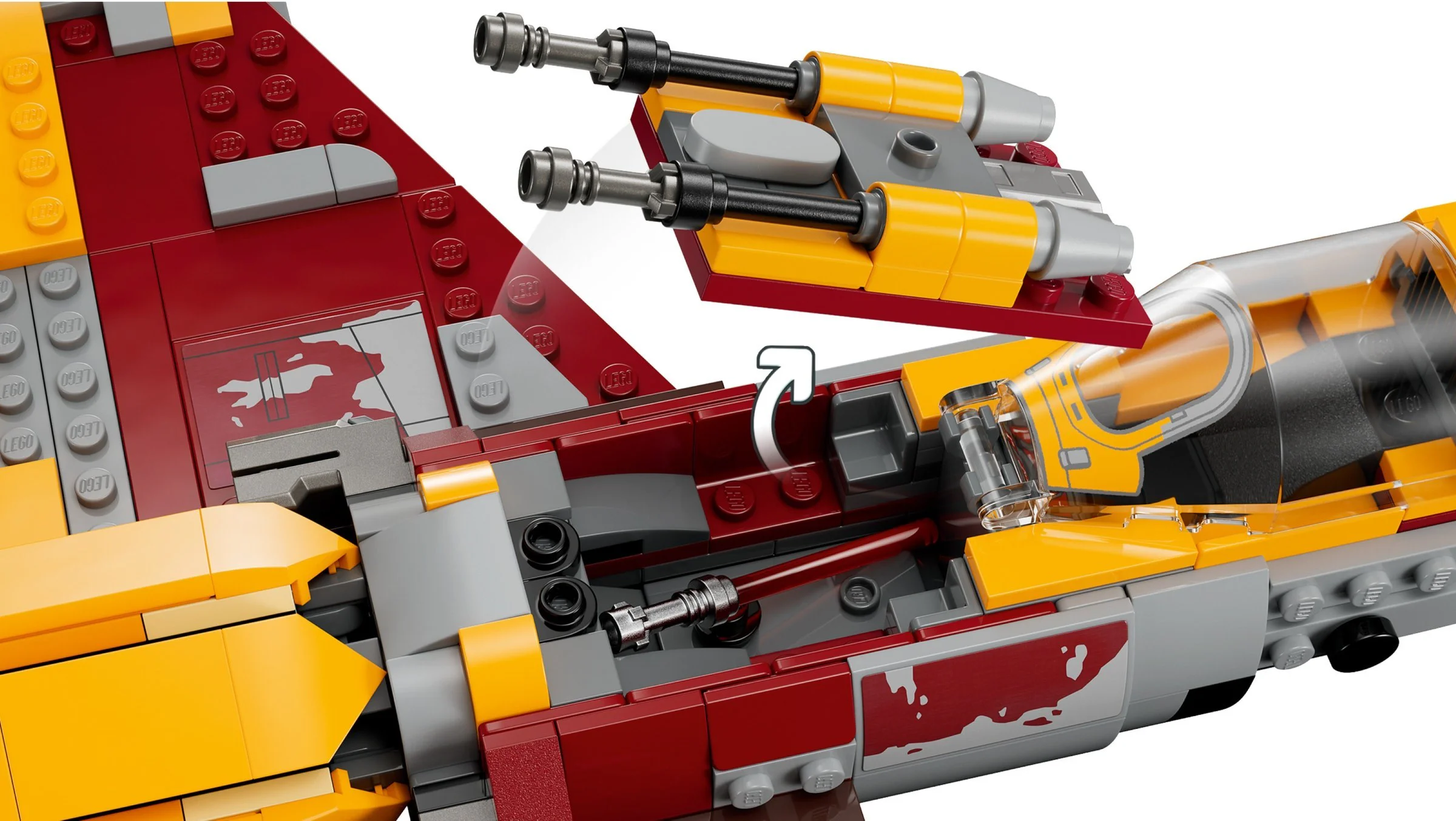 NEW REPUBLIC E-WINGS STAR FIGHTER SHIN HATTI 乐高 LEGO 75364 image 11
