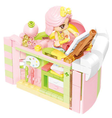 Candy Planet: Peaches Bubble Painting Room. Sweet cake house 森宝 SEMBO 615028