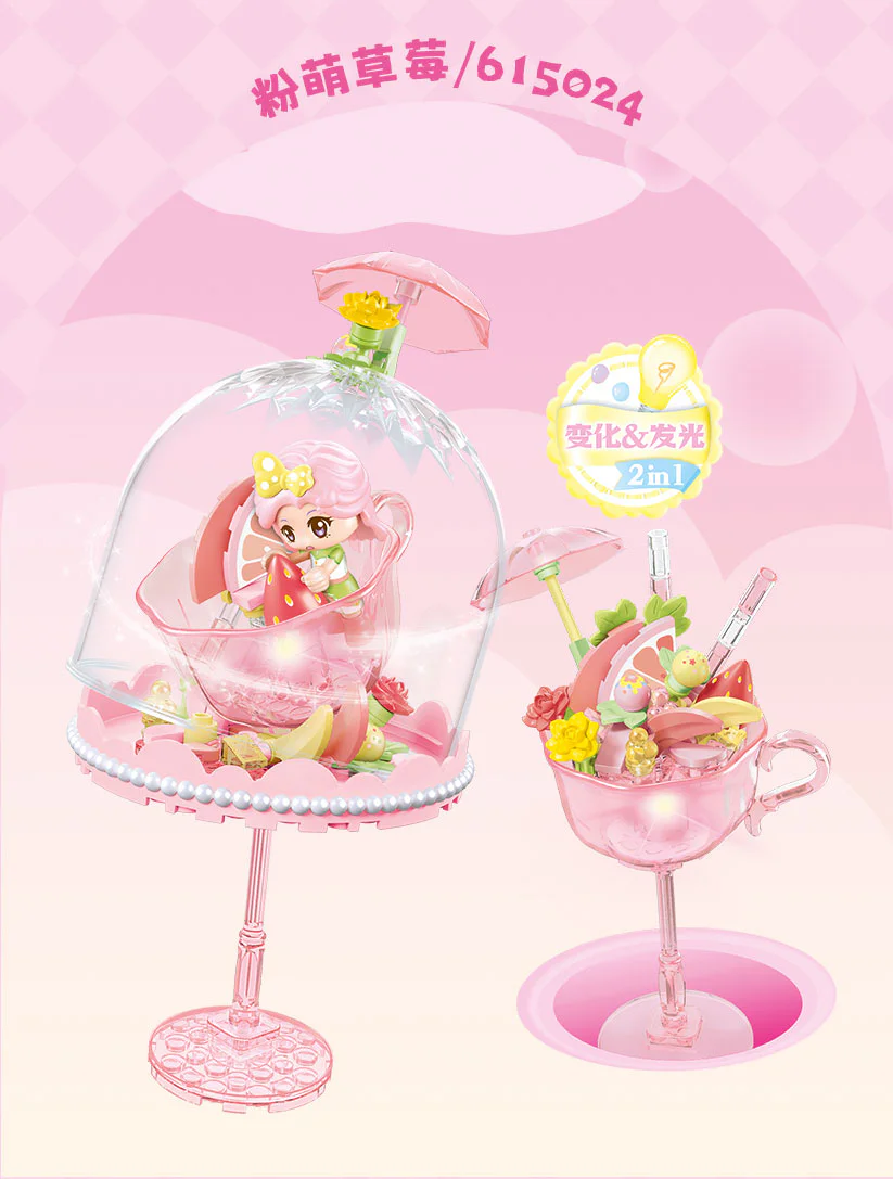 Frozen thaws: pink strawberries, flash of pudding 森宝 SEMBO 615024 image 1