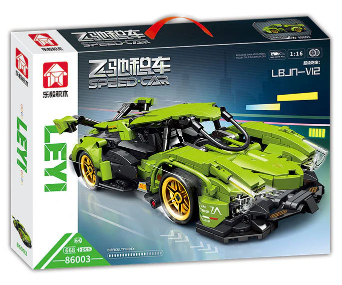 Lamborghini V12 Vision GT Resuscitation 乐毅积木 86003 image 1