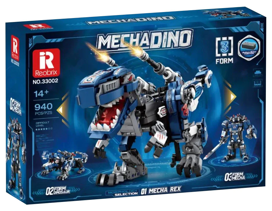 Triple robot dinosaurs 臻砖科技 Reobrix 33002 image 1