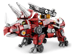 Triangular dinosaurs, triangles, armored tanks, machine armor