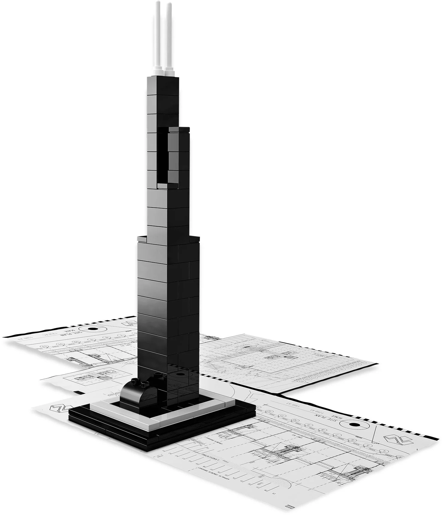 Landmark buildings: Sears Tower, Vela Group Building 乐高 LEGO 21000-2
