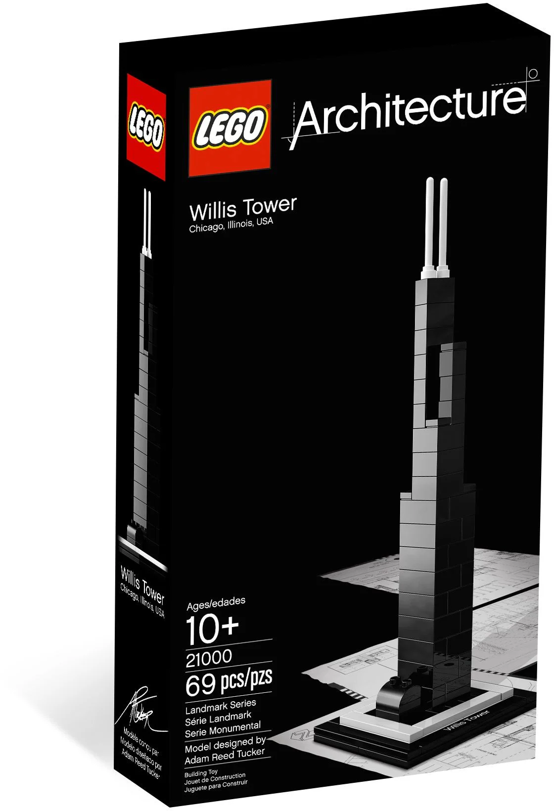 Landmark buildings: Sears Tower, Vela Group Building 乐高 LEGO 21000-2 image 4