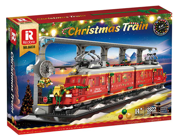 Christmas train 臻砖科技 Reobrix 66034 image 1
