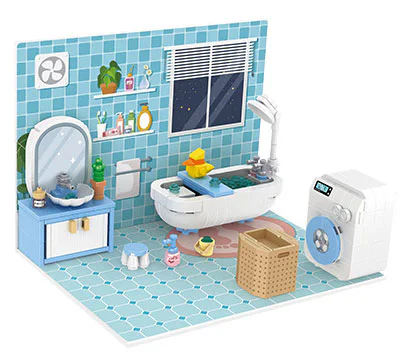 Mini-home scenes, bathrooms, kitchens 恒三和 HSANHE/咔扣 CACO D007 image 1