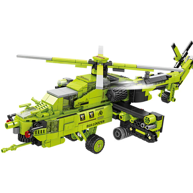 Urban engineering: Mi-28 helicopter gunships 开智 KAZI/高博乐 GBL KY80464