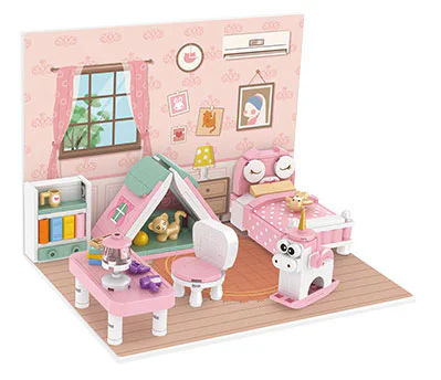 Mini-home scenes, bathrooms, kitchens 恒三和 HSANHE/咔扣 CACO D007 image 2