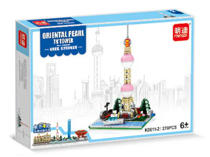 Shanghai Classic Building Section 4 Customs Building, HSBC Building, Middle East TV Tower, Global Finance Center, World Expo China Hall 明迪 minGDi/磊宝 LEIBAO K0611 image 3