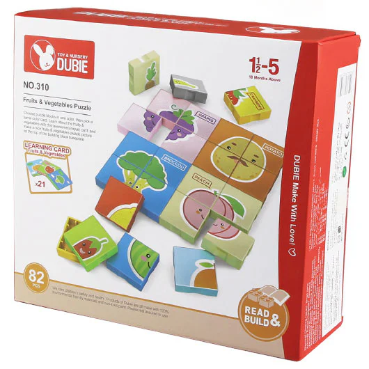 Fruit and vegetable puzzle 万格 WANGE/乐博士 Dr.Luck 310