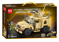 Ejection combination: anti-mine armoured vehicles