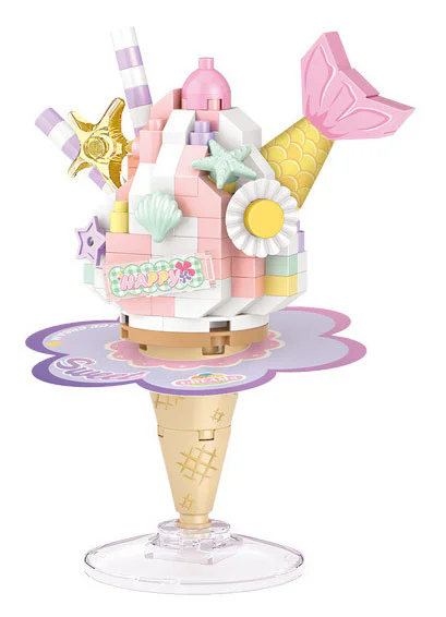 Sweatism: cream ice cream cups 俐智LOZ 8809