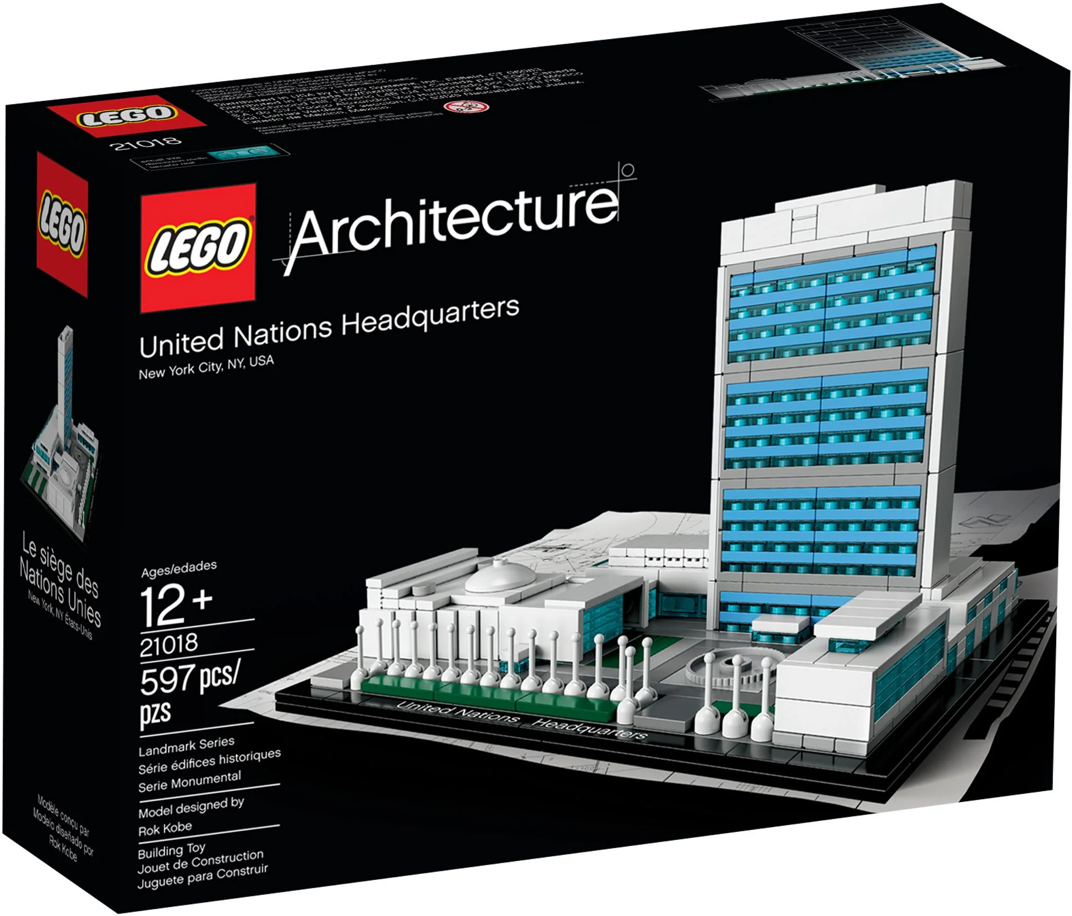 Landmark architecture: United Nations Headquarters 乐高 LEGO 21018 image 4
