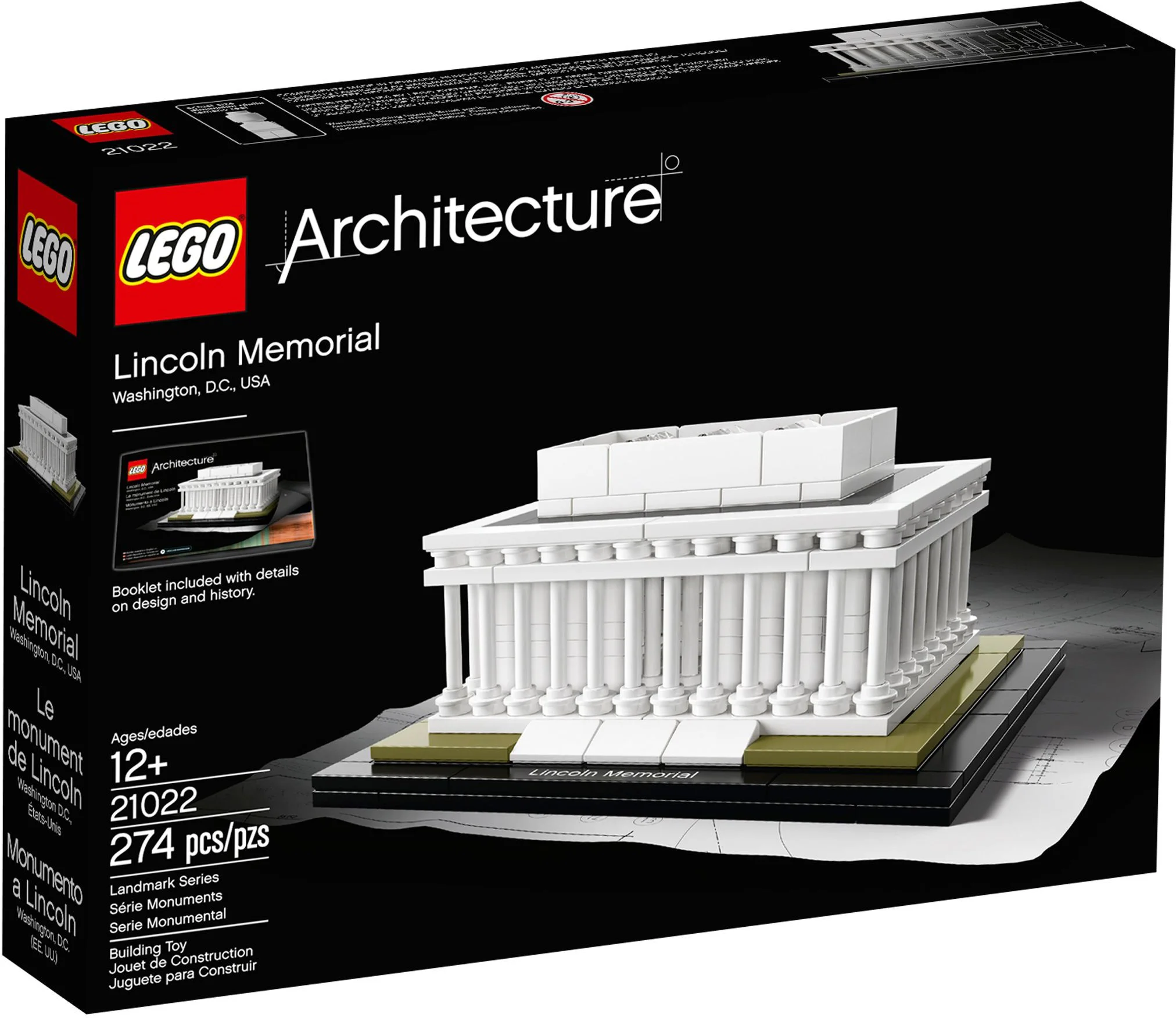 Landmark architecture: Lincoln Memorial LEGO 21022 image 1