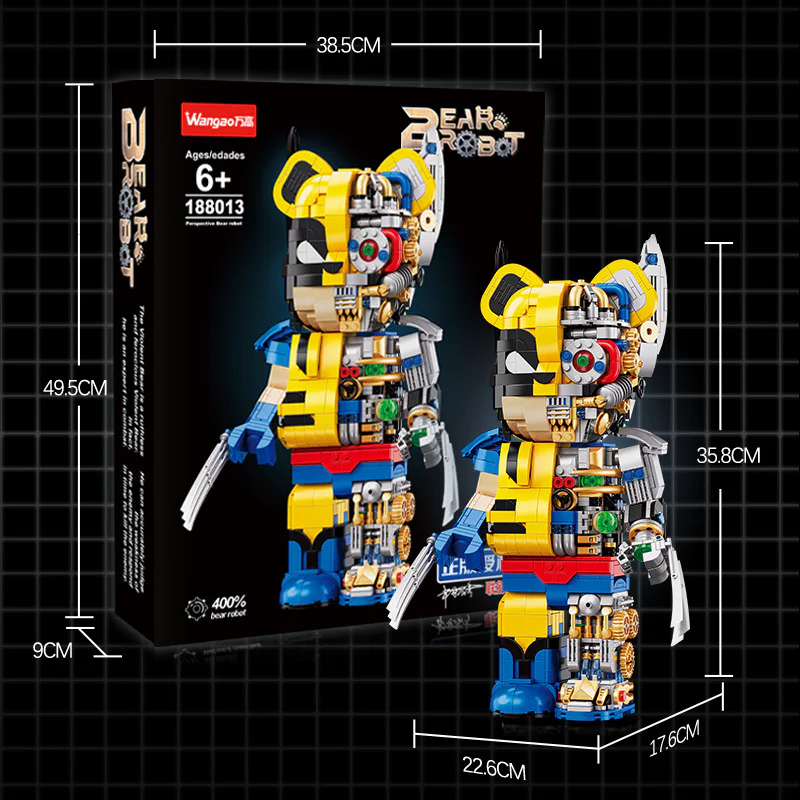 Wolverine mechanical bear 400% 万高Wangao 188013 image 1