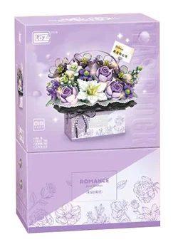 Hand-held bouquet box: mist purple box