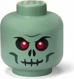 Small Skeleton Storage Head Green