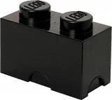 2 Stud Storage Brick Black