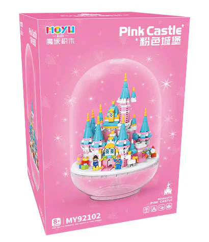 Pink castle capsule 魔域积木 MOYUBLOCK MY92102 image 1