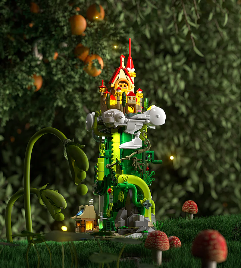 Jack and the Magic Bean Building Castle Amazing Brick F9002 image 9