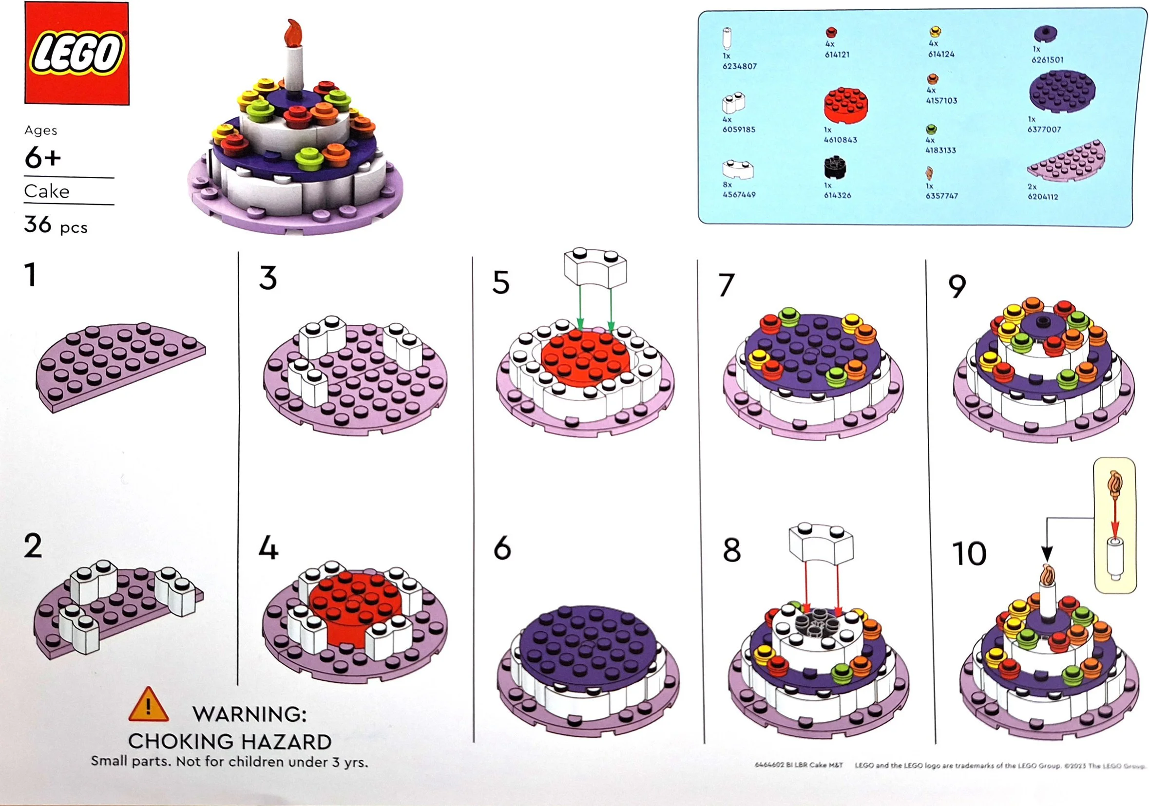 Cake 乐高 LEGO 6464602 image 1