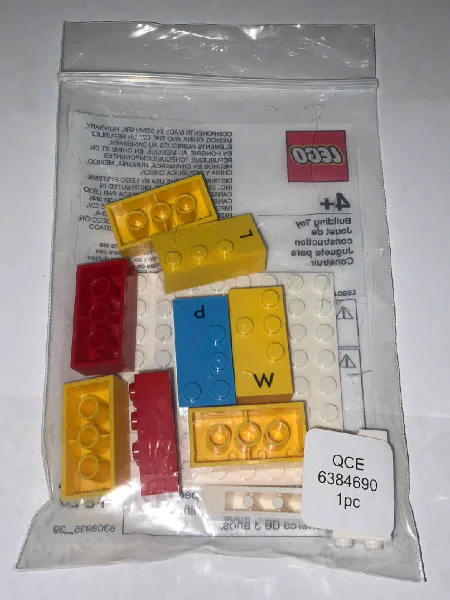 Braille Bricks Polybag 乐高 LEGO 638460