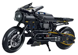 Incandescent vehicles: black transformer motorcycles