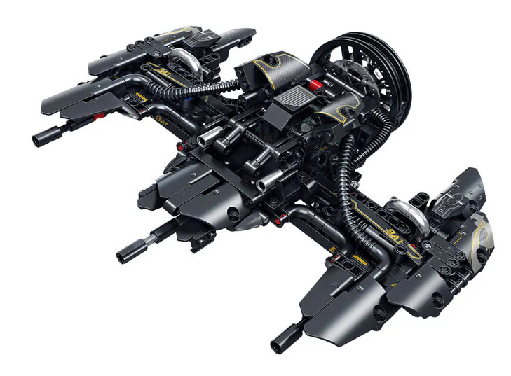 Incandescent vehicles: black transformer motorcycles 方橙积木 Forange FC9305 image 2
