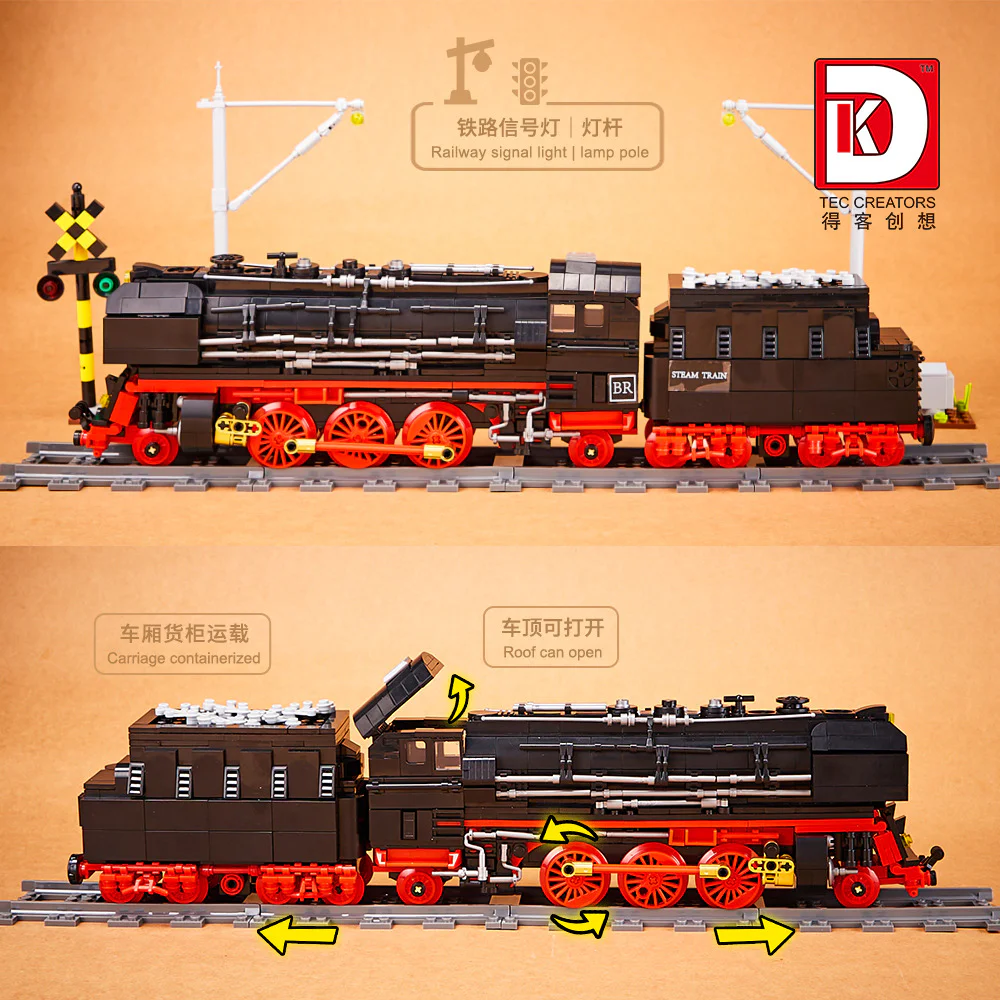 GERMAN STEAM ENGINE BR01 得客创想 DK 80016 image 3