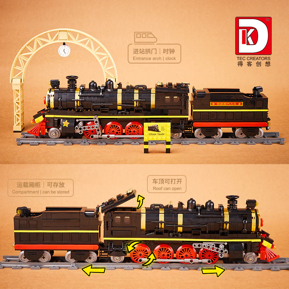 Steam engine, Leader 得客创想 DK 80015 image 5