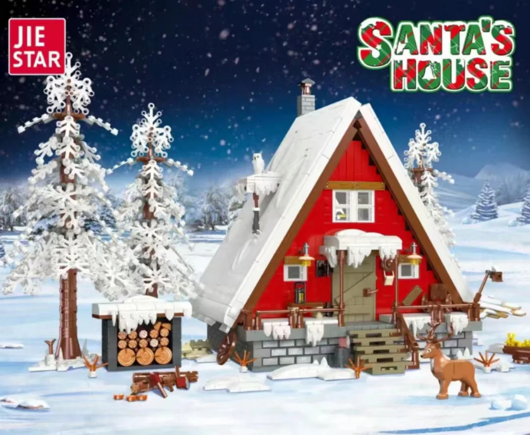 Creative street view: Santa's cabin 杰星 JIESTAR 89141 image 1