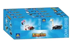Firebirds, ostrichs, hawks, black swans, penguins, owls, parrots, sparrows