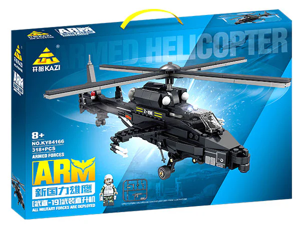 New Power Eagle: Wutang-19 helicopter gunship 开智 KAZI/高博乐 GBL KY84166 image 1