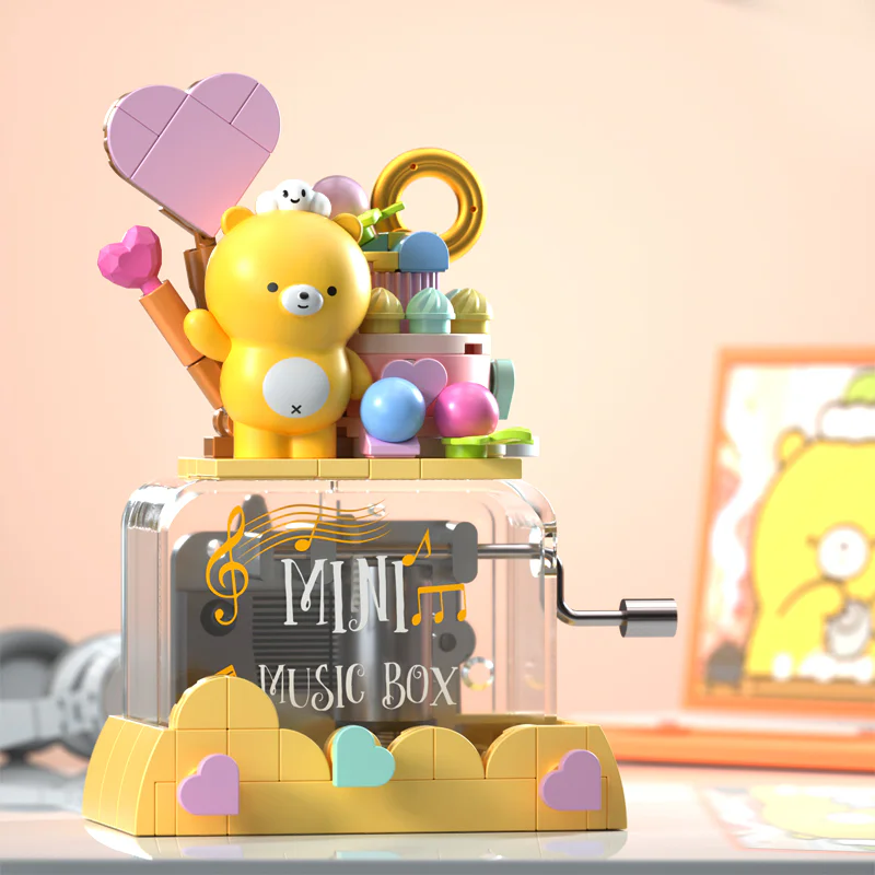 Yuen Aura Cafeteria: Bear David Sweet Party Music Box 佳奇积木 JAKI JK6201 image 2
