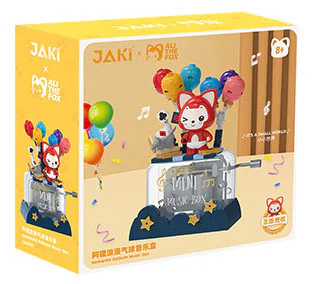 Beaver's romantic balloon player rocking the music box 佳奇积木 JAKI JK6506 image 2