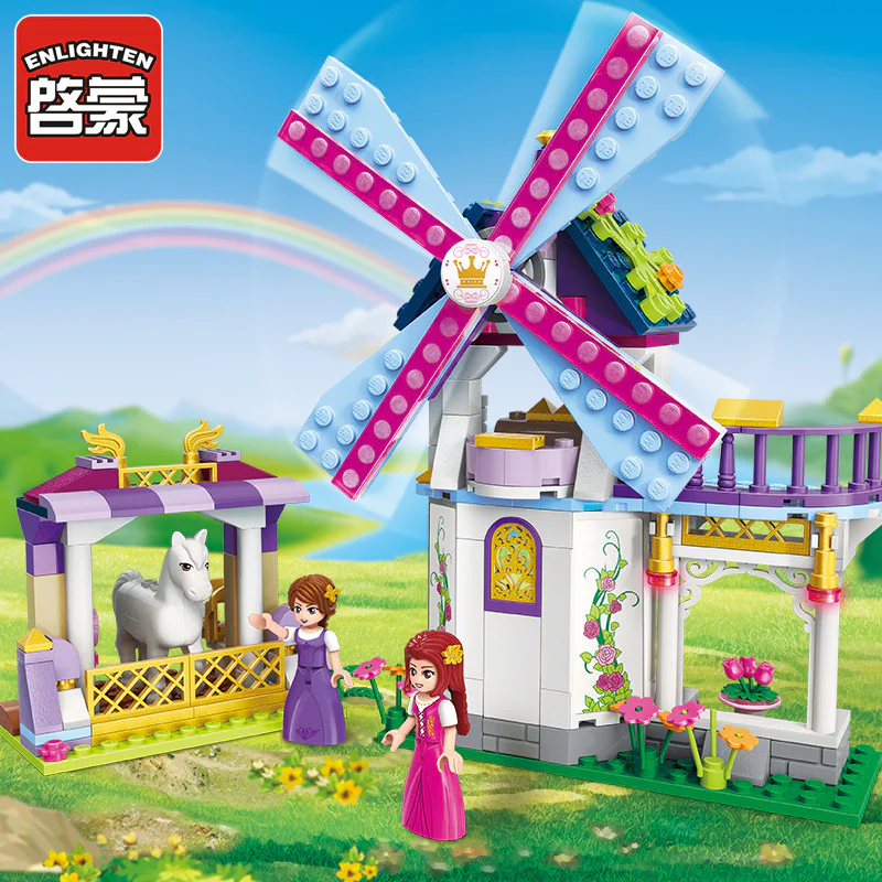 Princess Leah: Rainbow Windmill 启蒙 QMAN/ENLIGHTEN/Keeppley 2604 image 1