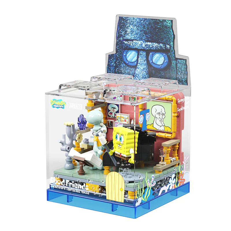 SpongeBob: The Easter Island house of octopus 森宝 SEMBO AB0025
