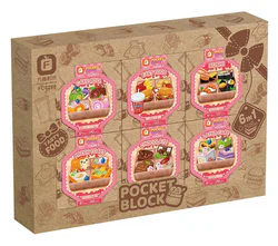 Mini Collection: 6 mini lunches, fruitcake rolls, American fast foods, turnover sushi, now roasted toast, fruit chocolate, heartcakes