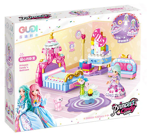 Honey Princess, section four. Honey's bedroom, Annie's bedroom, sweetheart's piano room, candy studio 古迪 GUDI 30005 image 6